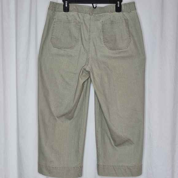 Lane Bryant NWT Casual Wide Leg Ankle Pant Fitted No Gap Waist - Size 20 - Picture 5 of 14